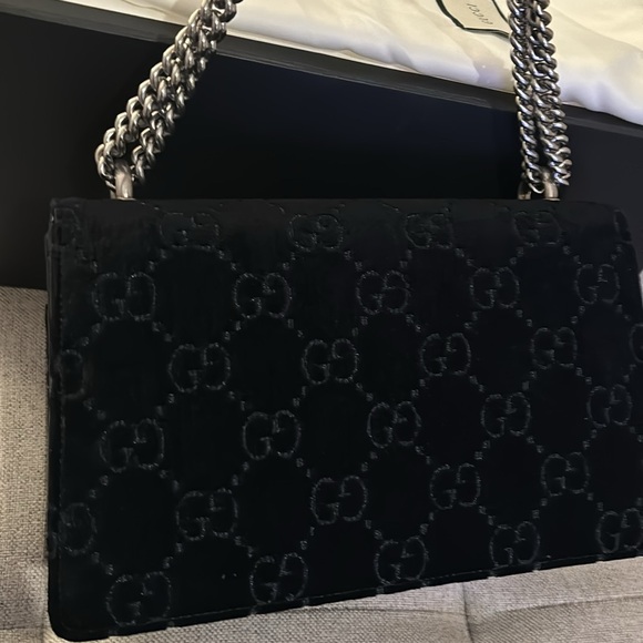 ⛓️ Gucci Velvet Embossed GG Dionysus large Shoulder Bag - Picture 3 of 14